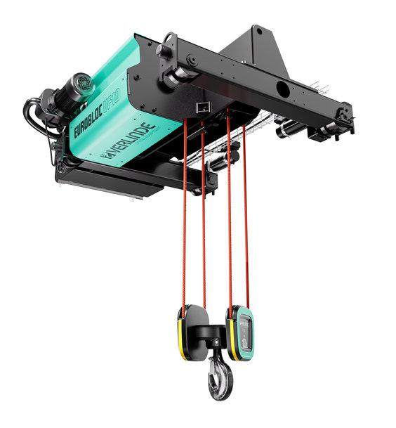 Verlinde lance une nouvelle gamme de palans électriques à câble synthétique EUROBLOC VF pour charges jusqu’à 20 000 kg